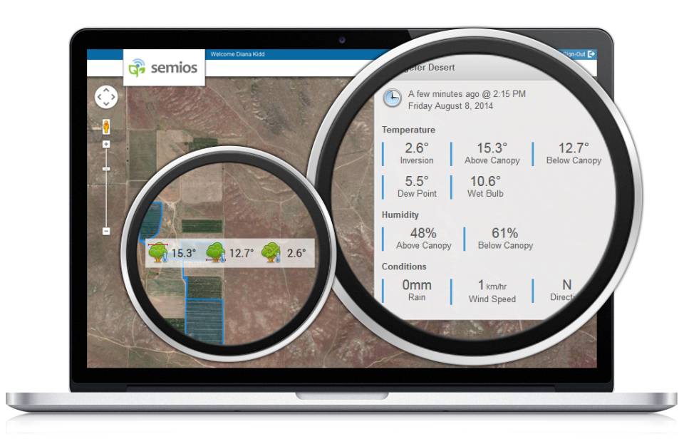 Semios Frost Dashboard Report