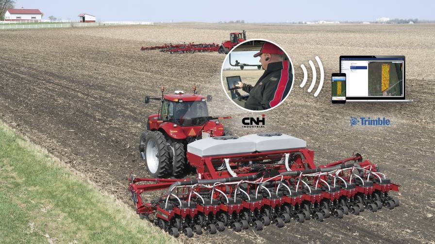 Trimble, CNH Collaborate on Data Sharing Connectivity PrecisionAg